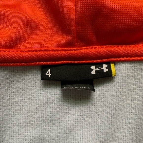 Under Armour Boys Blue Orange Zip Jacket Hoodie Size 4 - Picture 5 of 5
